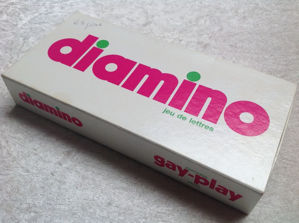 DIAMINO JEU DE LETTRES VINTAGE AVEC NOTICE Envoi possible
Jeux / jouets