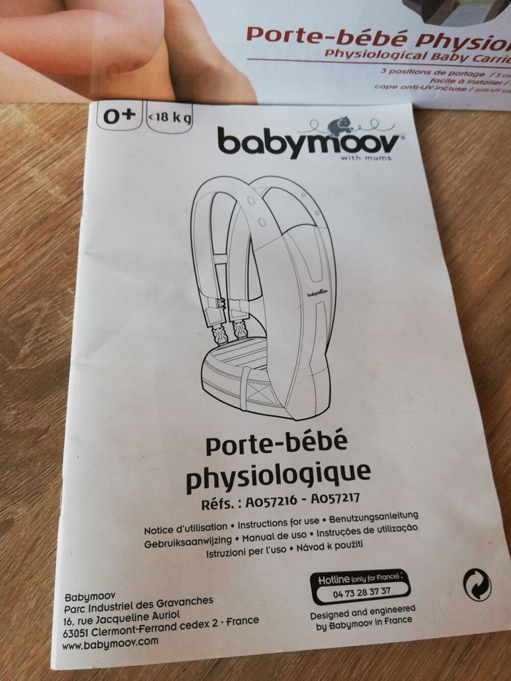 Porte b&eacute;b&eacute; physiologique Babymoov Puériculture