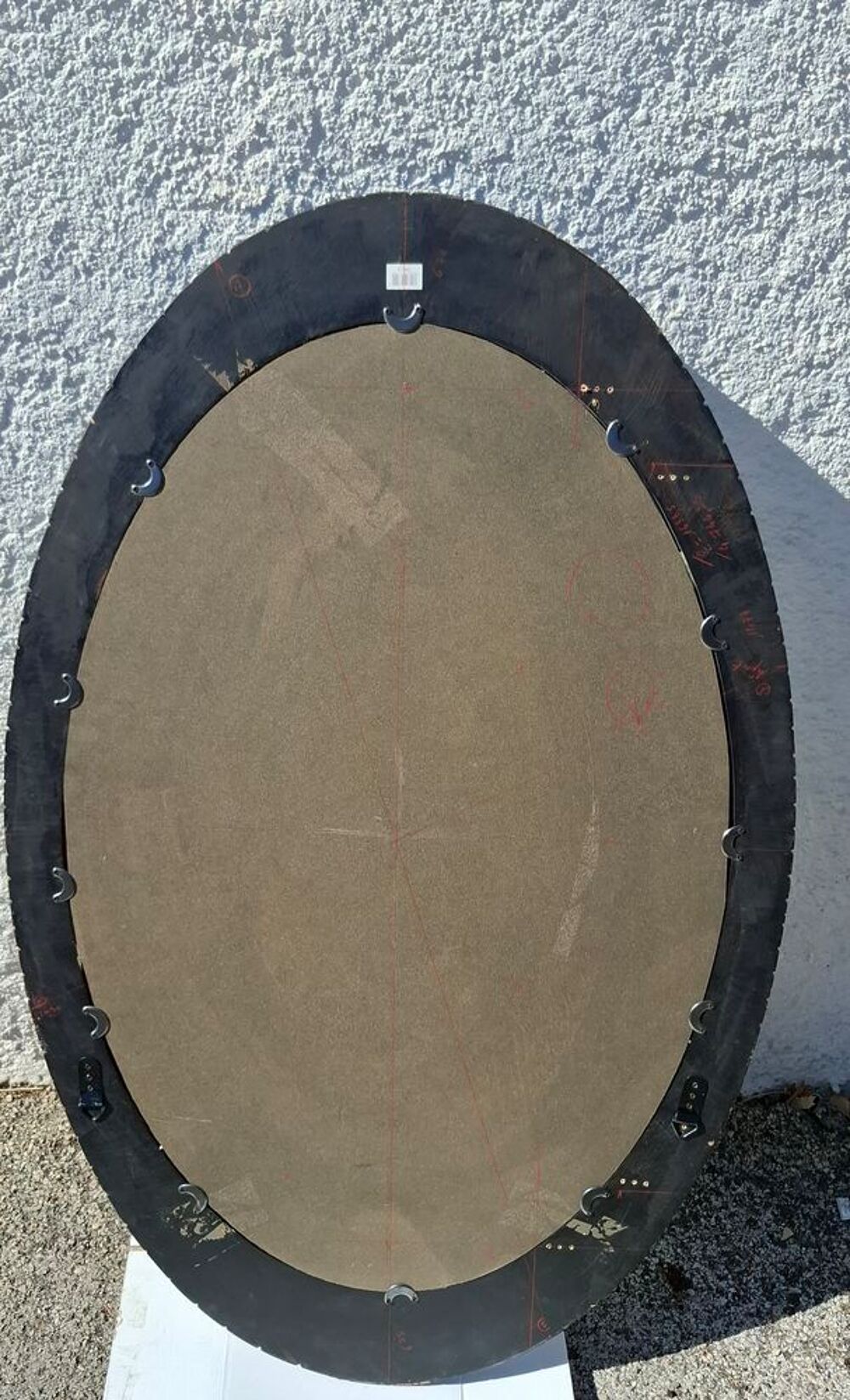 grand miroir oval styl&eacute; Décoration