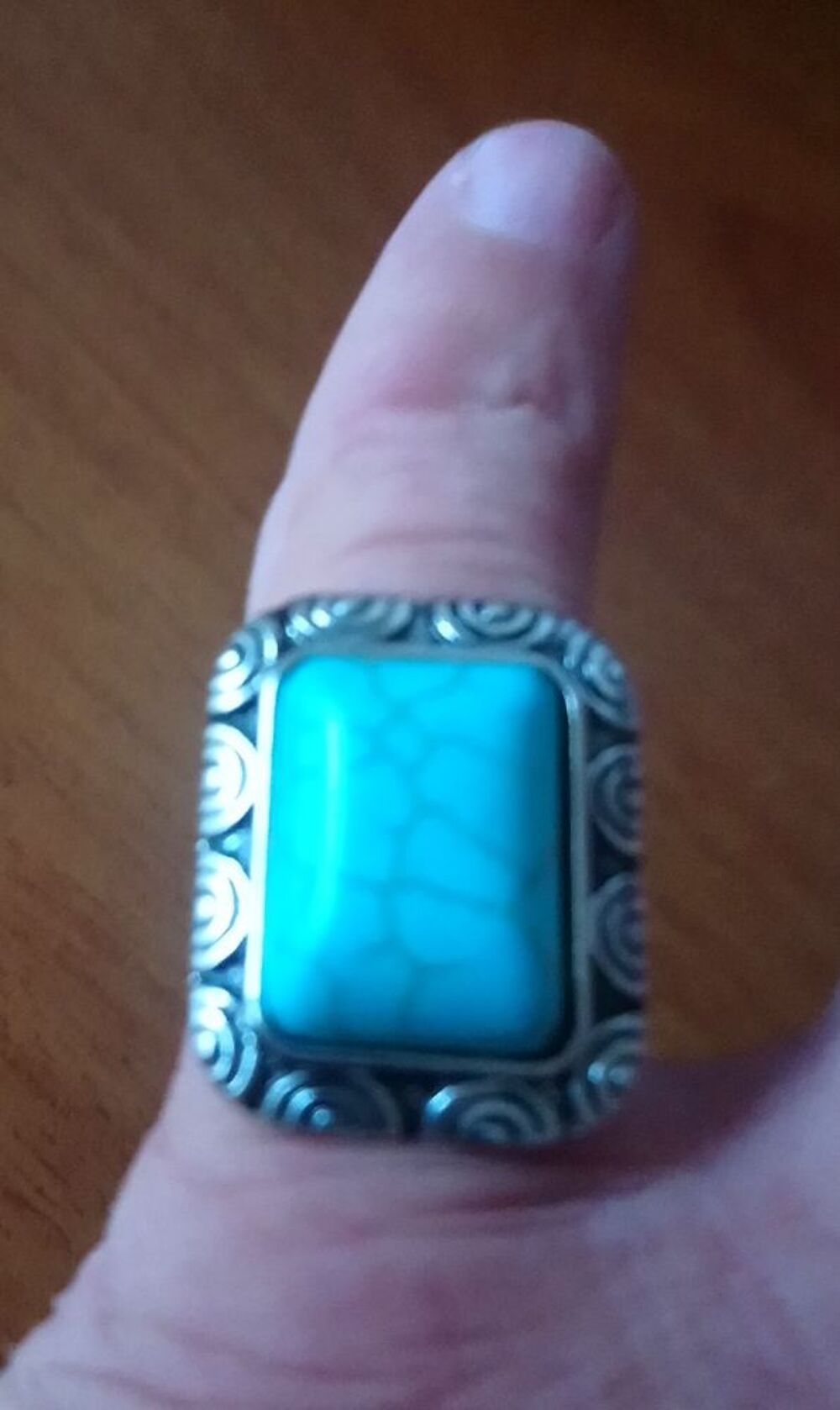 Bagues bleues turquoises Bijoux et montres