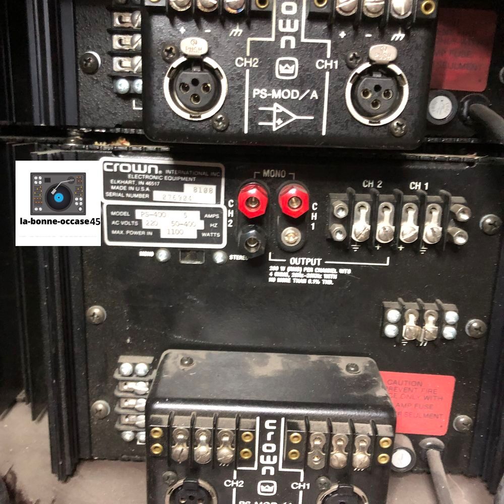 ampli Amcron PS 400 Crown Audio et hifi