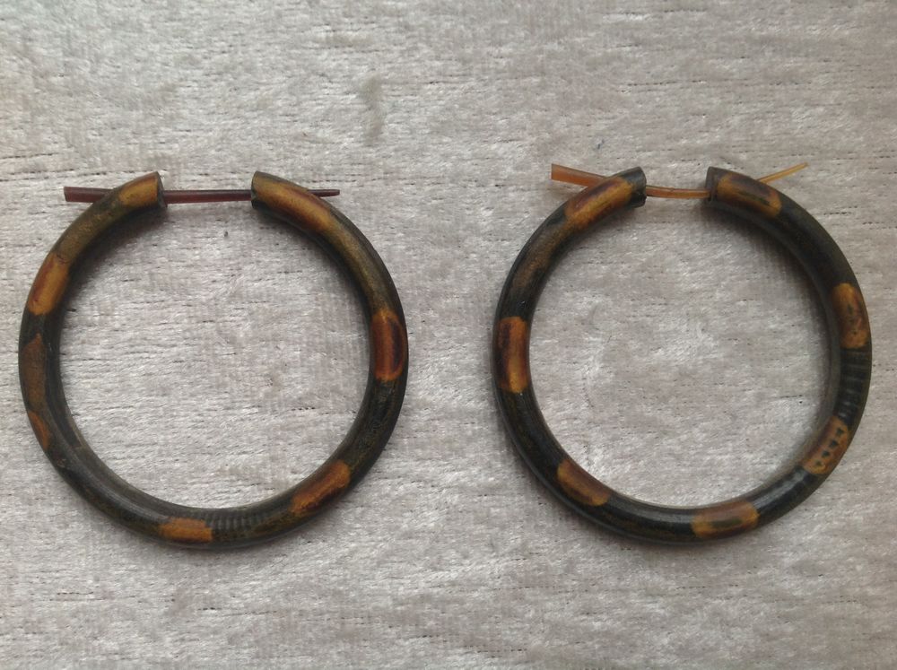 BOUCLES ANNEAUX ETHNIQUE DIAM. 5,2cm Envoi Possible Bijoux et montres