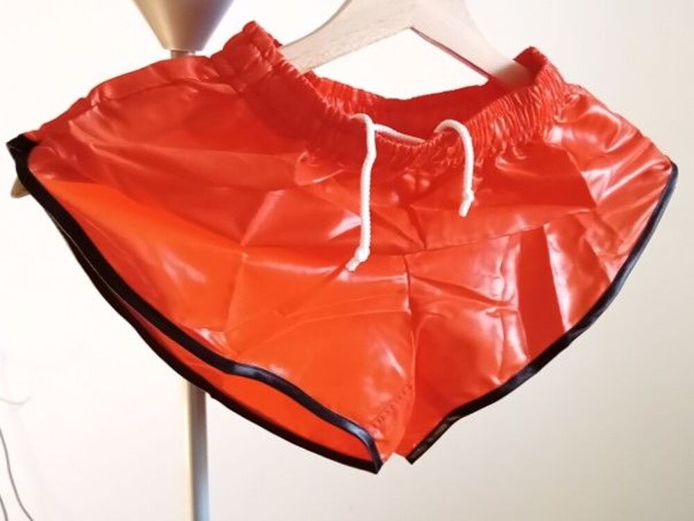 Short Vintage Nylon Polyamide Orange/Noir 2 size S40 ou L48 Vêtements