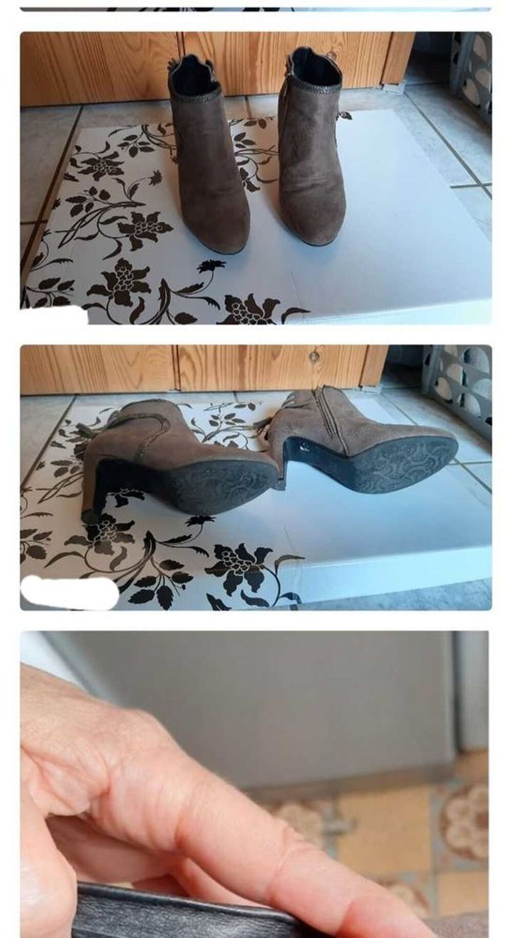 bottine daim Chaussures