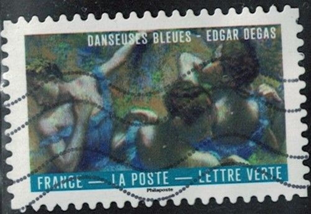 France 2026 Oblit&eacute;r&eacute; Used Le Bleu dans l'Art Danseuses bleue 