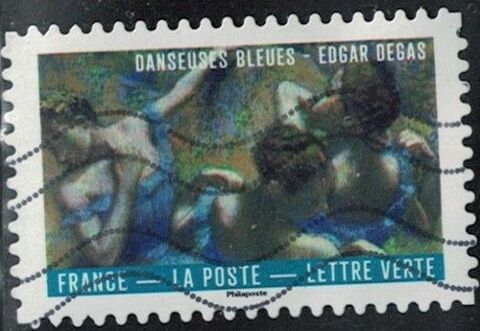 France 2026 Oblitéré Used Le Bleu dans l'Art Danseuses bleue 0.39 Chesny (57)