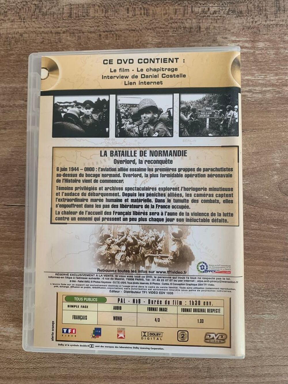 DVD Les grandes batailles " Normandie 1944 DVD et blu-ray