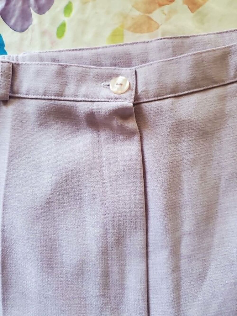 PANTALON FEMME ENTRE NOUS TAILLE 48 LILAS Vêtements