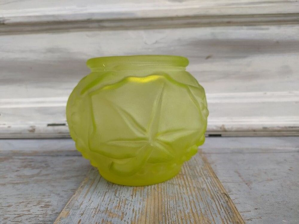 Vase Art D&eacute;co Ouraline D&eacute;cor Lierre Style Legras Dcoration