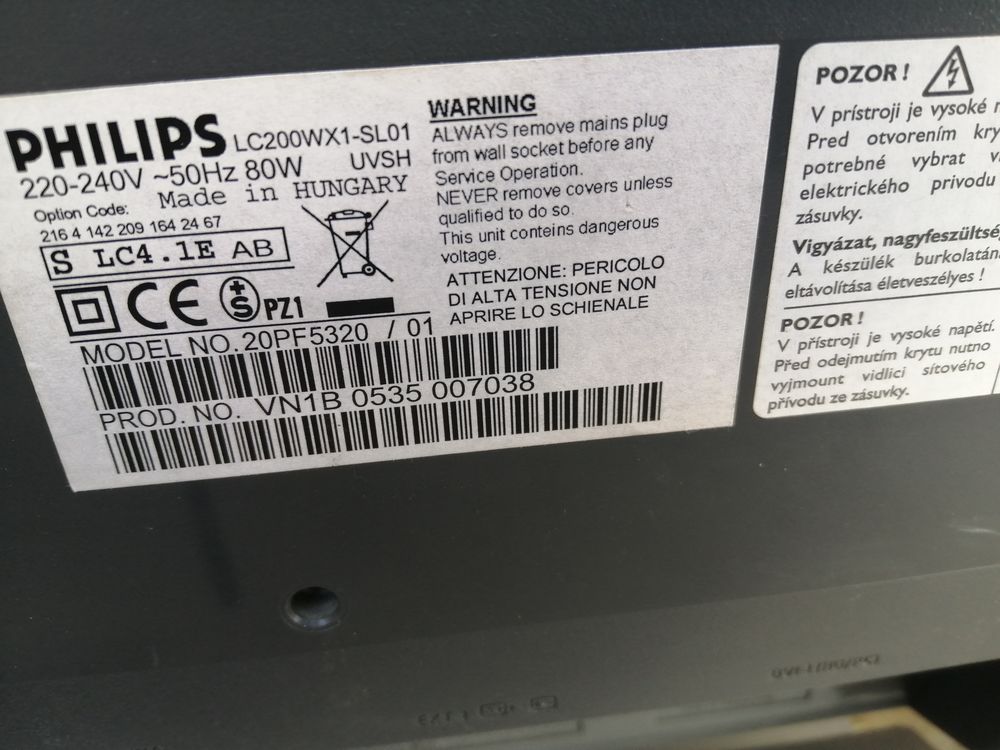 TV flat tv HD Phillips 51 cm Photos/Video/TV