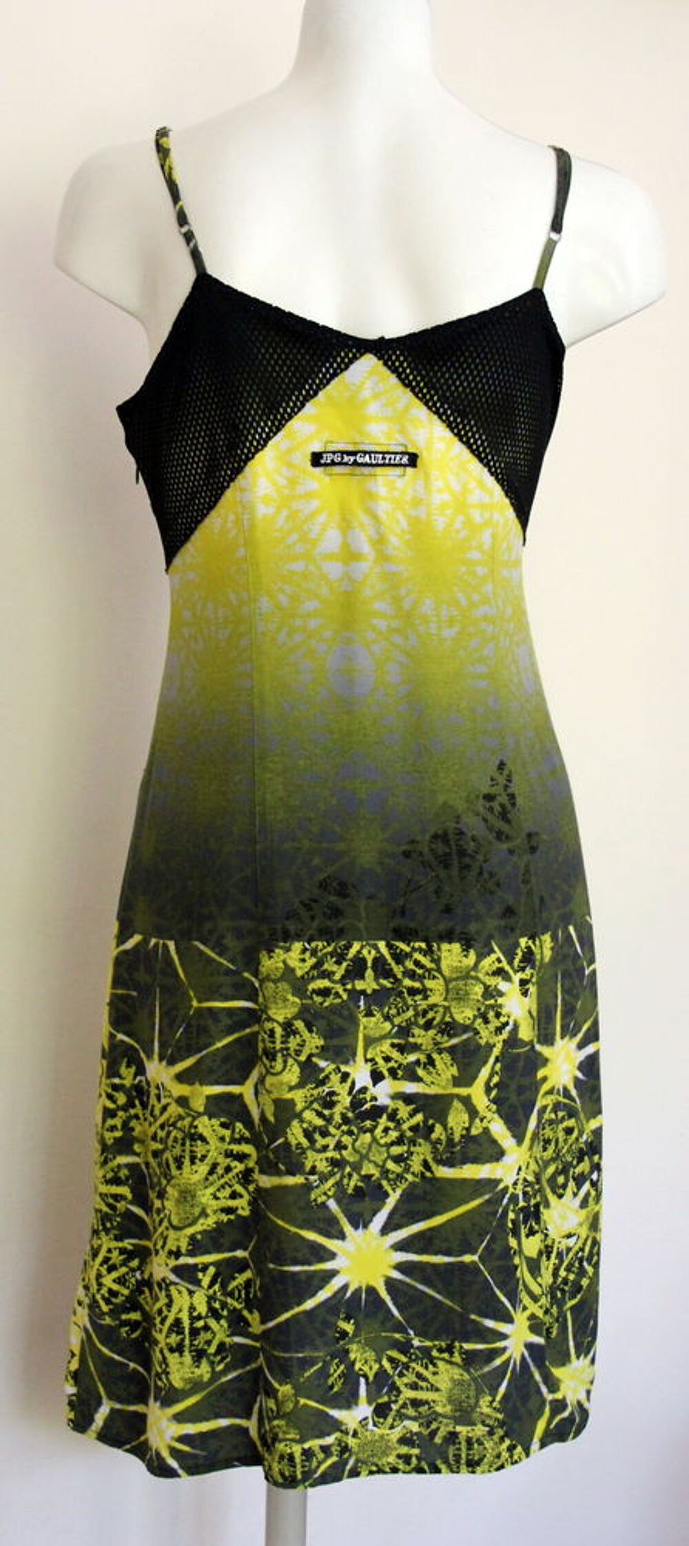 Robe citron et noir JEAN PAUL GAULTIER T.40 Vêtements
