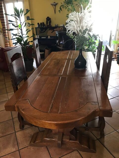 Table en chne et 4 chaises 200 Issy-les-Moulineaux (92)