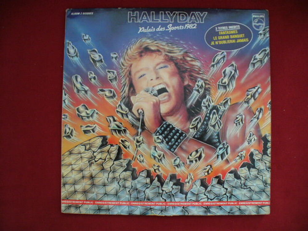 33 TOURS J H 2 DISQUES LIVE PALAIS DES SPORT 82 CD et vinyles
