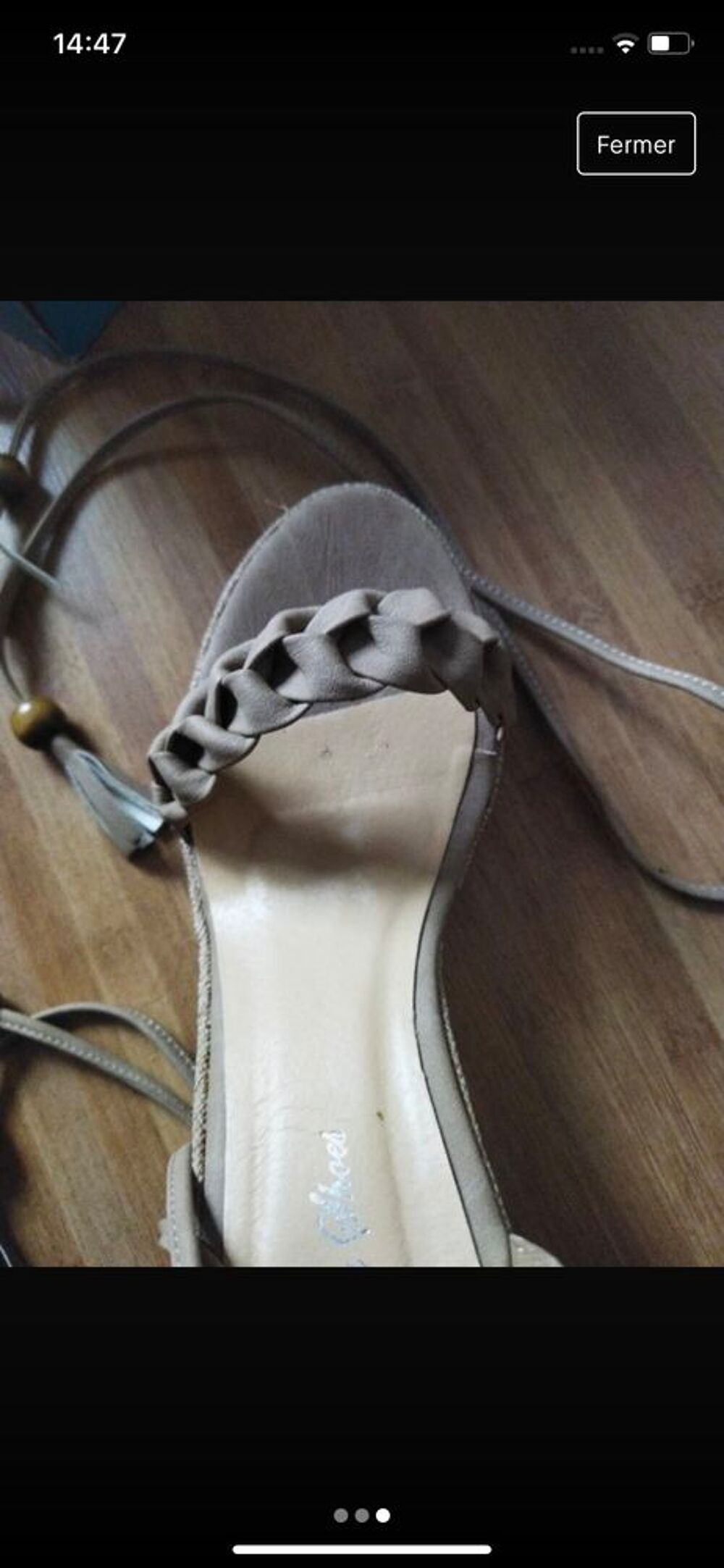 chaussures compens&eacute;es marron Chaussures