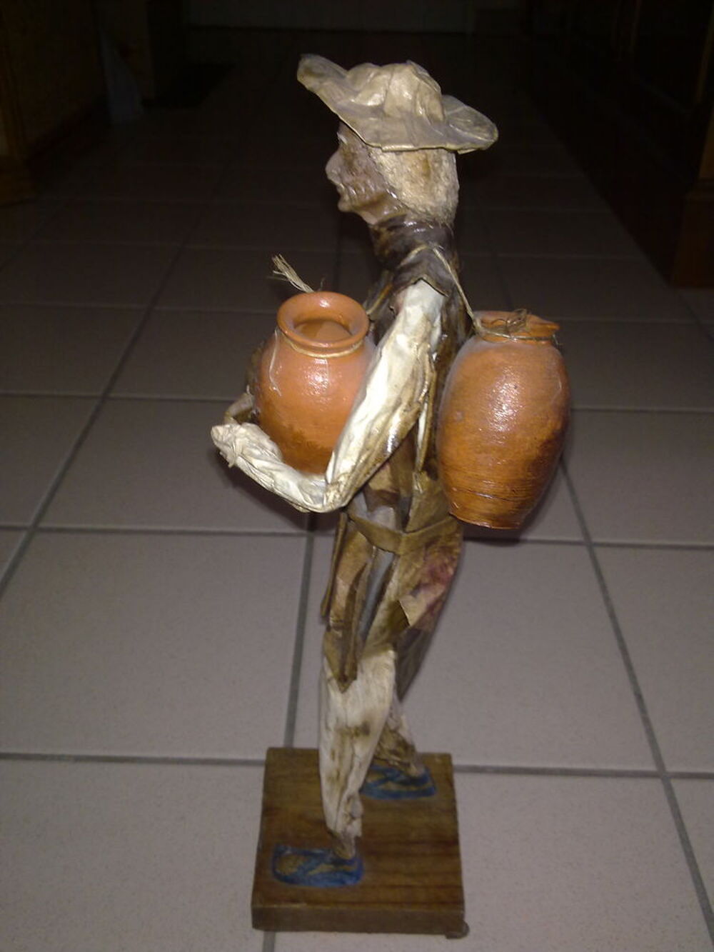 figurine paysan Mexique papier m&acirc;ch&eacute; Dcoration