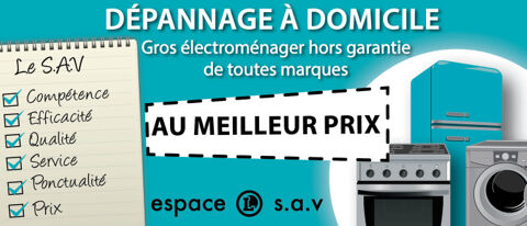 SAV-REPARATION ELECTROMENAGER TOUTES MARQUES de votre région 0 80400 Ham