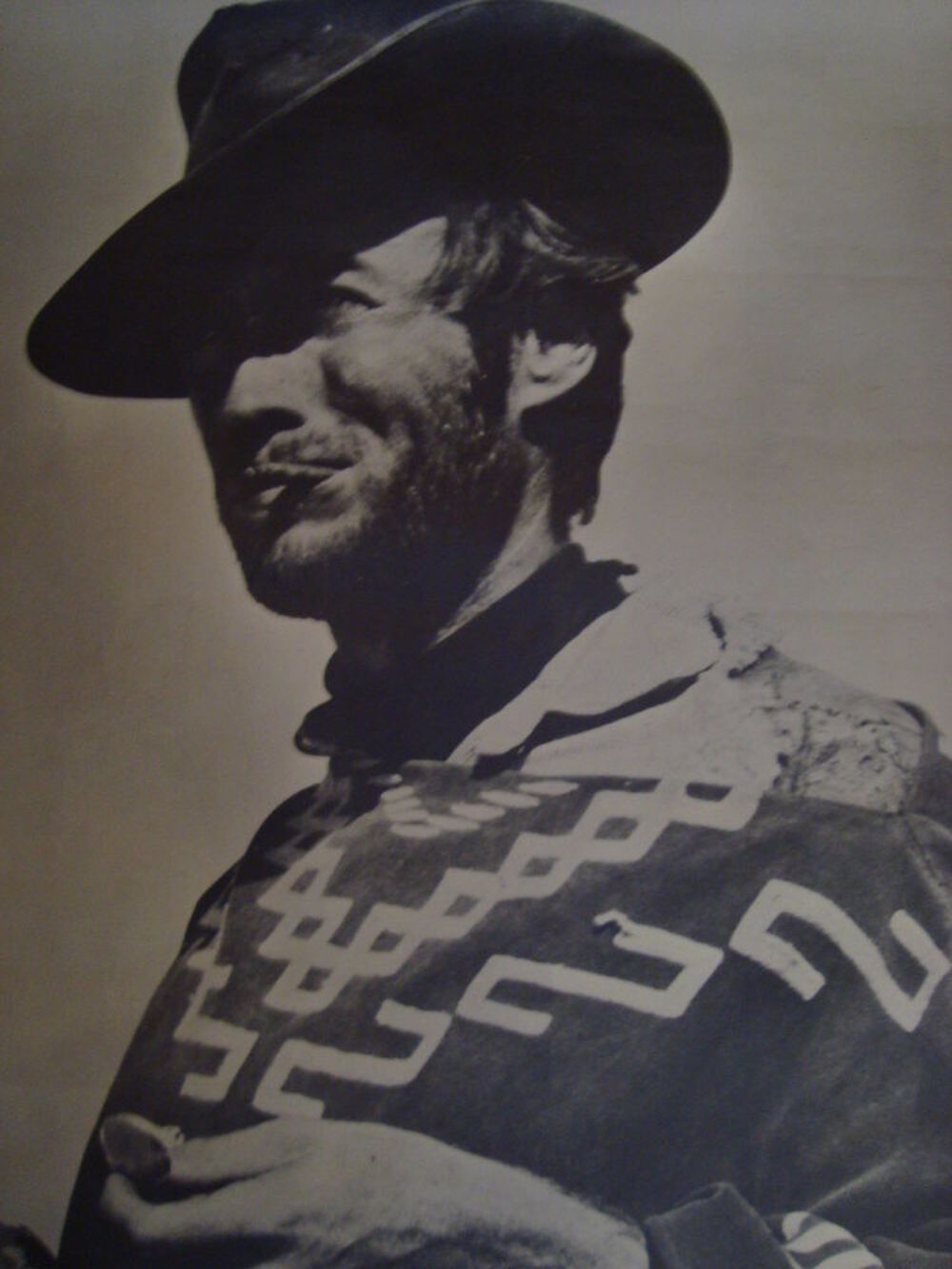 Affiche de Clint Eastwood-
124- noir et blan Décoration