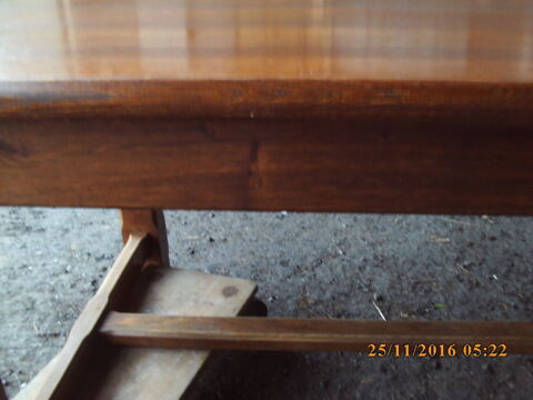 TABLE MONASTERE en CHENE de 180 x 90 plateau 5 cm 615 Ramous (64)