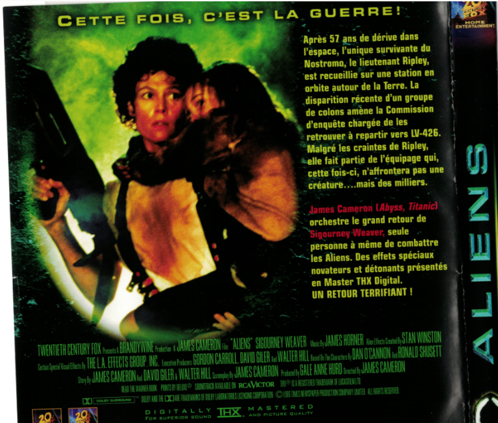 La plan&egrave;te des singes. ALIENS DVD et blu-ray