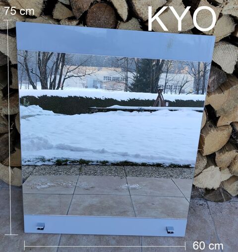 Miroir rectangulaire 60 x 75 cm avec fixations murales 9 Foncine-le-Haut (39)