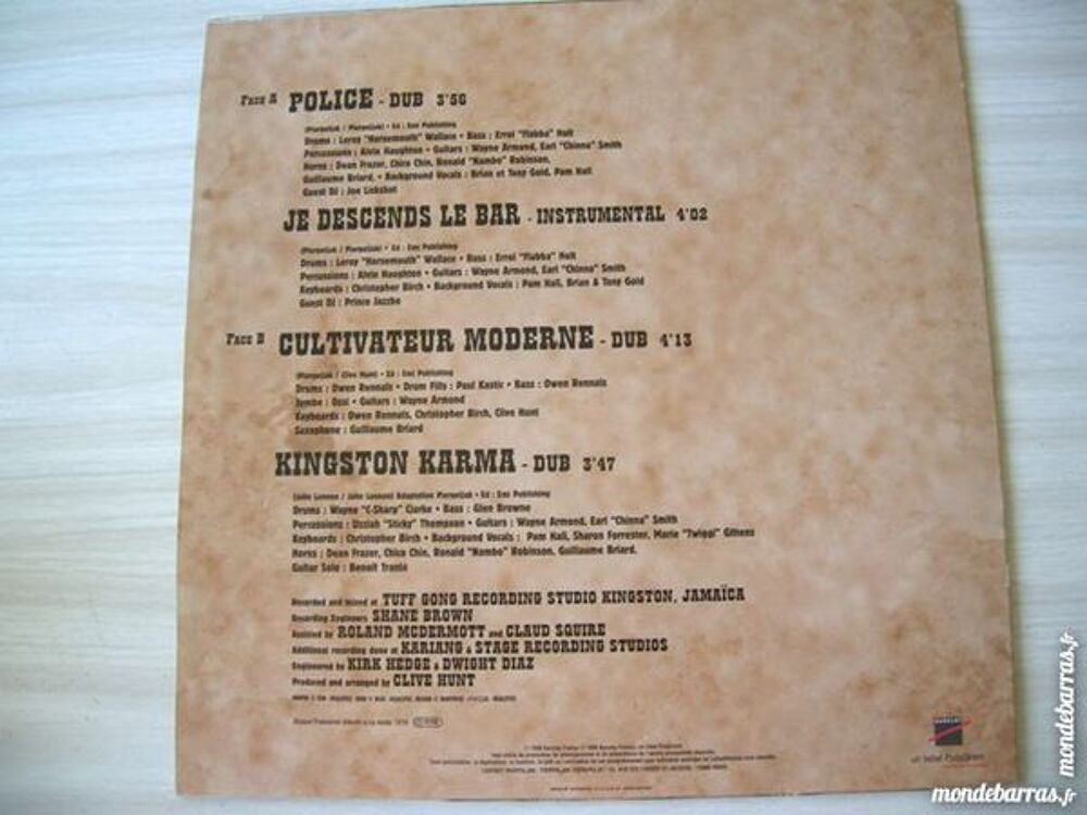 33 TOURS PIERPOLJAK - 4 TITRES PROMO REGGAE CD et vinyles