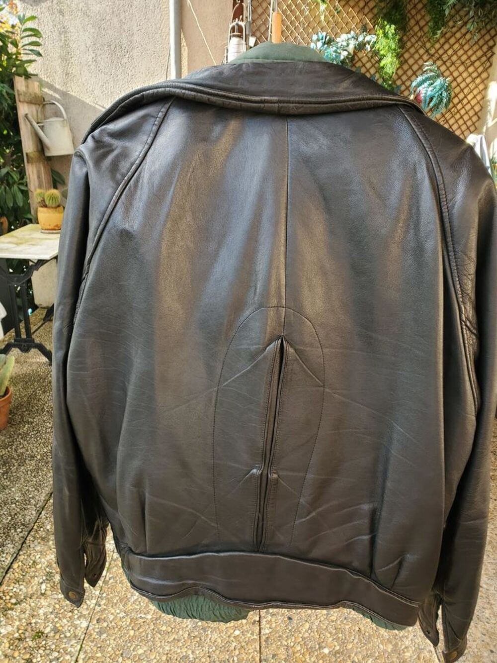 BLOUSON EN CUIR AVEC GILET V�tements