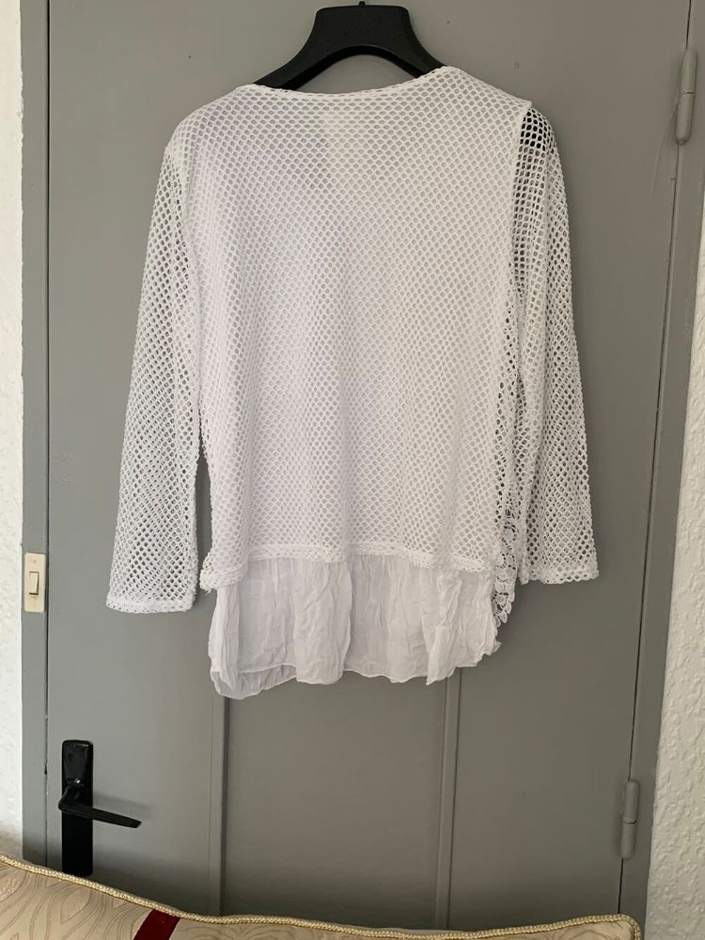 Haute dentelle blanc taille L / Marque Miss Azur Neuf Vêtements