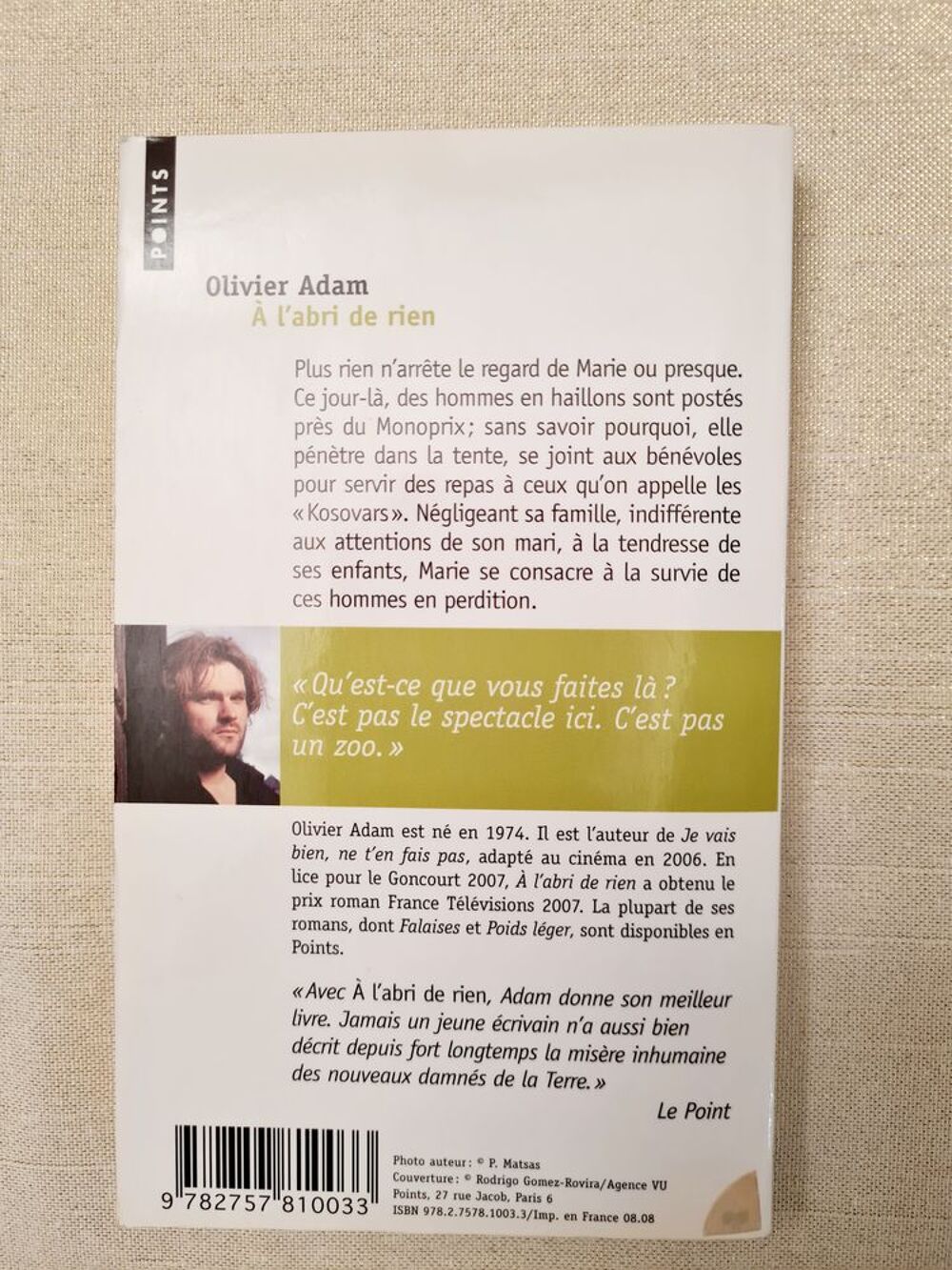 &agrave; l'abri de rien Livres et BD