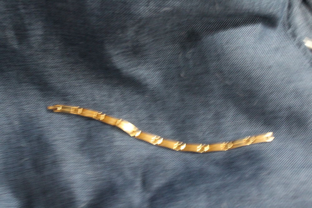 GOURMETTE PLAQUE OR/ Bijoux et montres