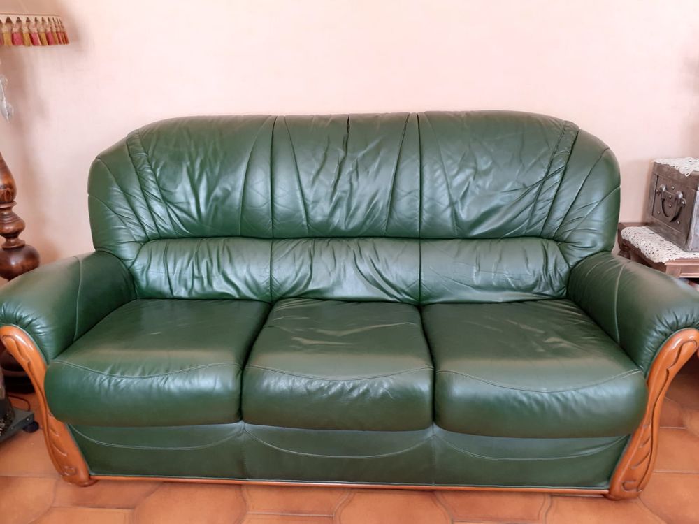 canap&eacute; cuir non convertible Meubles