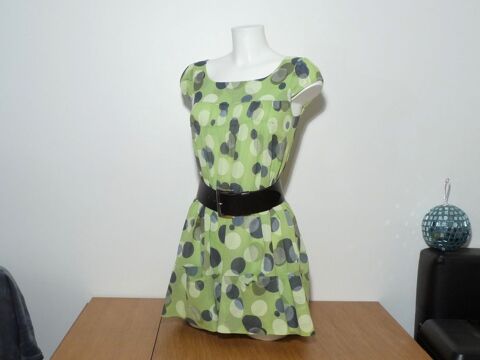 Robe/ Tunique en 100% Coton Vert Clair-Taille S- Montan 12 Paris 15 (75)
