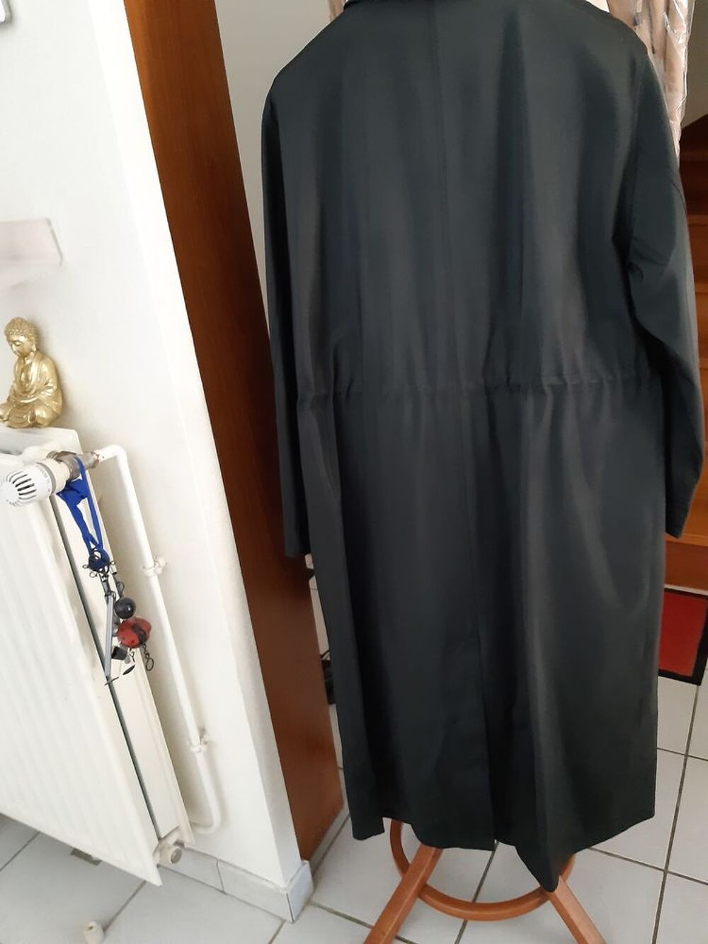 MANTEAU NOIR LONG Vêtements