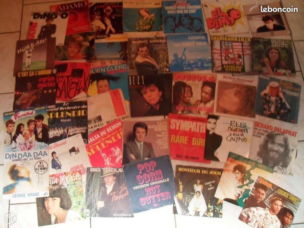45 tours de vari&eacute;t&eacute;s CD et vinyles