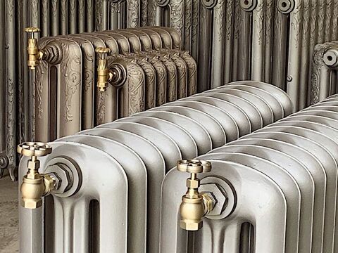 Radiateur fonte fleuri 1900 80 Quimper (29)