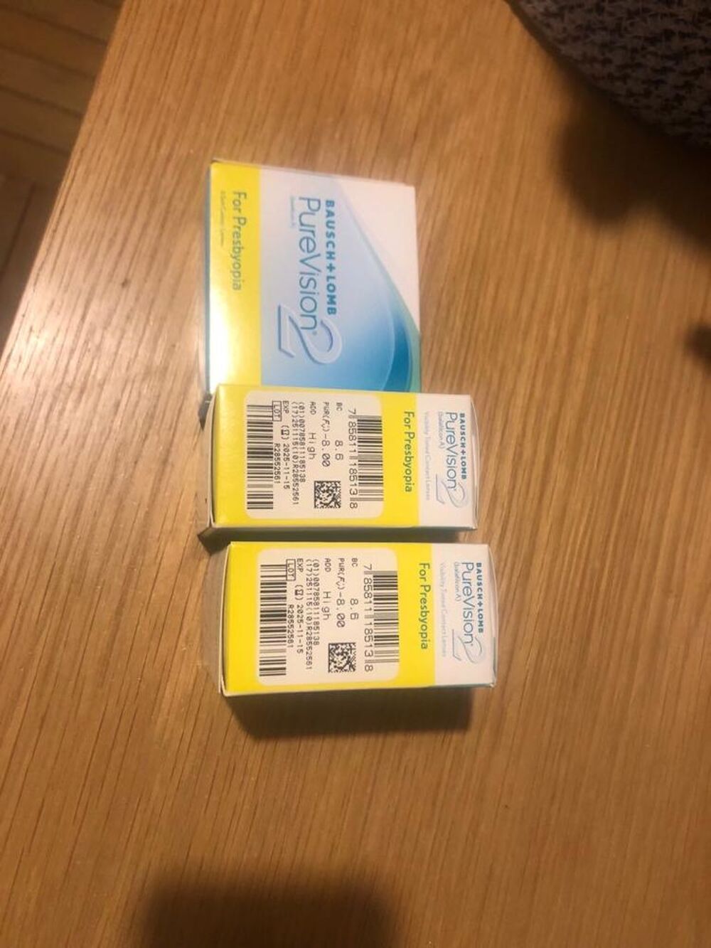  3xBO&Icirc;TES LENTILLES NEUVES PUREVISION2 PRESBYOPIA Photos/Video/TV