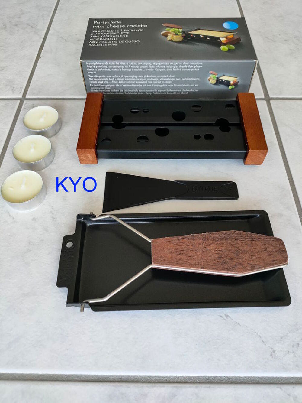 Mini appareil raclette transportable mobile petit, bougie Electroménager