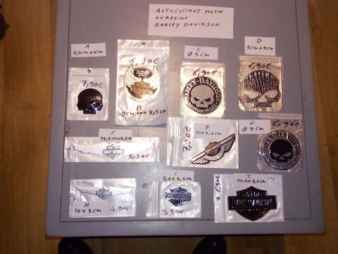 AUTOCOLLANT 3 D HARLEY DAVIDSON  METAL ET RESINE  4 Saint-Brieuc (22)