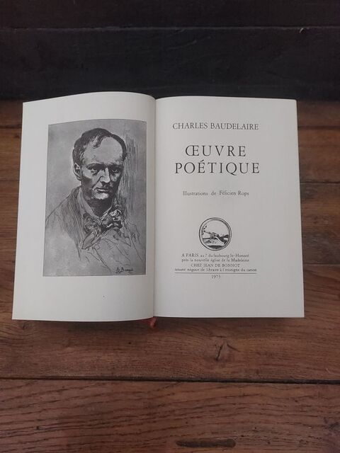 Oeuvre potique CHARLES BAUDELAIRE jean de bonnot 1973 39 Lisieux (14)