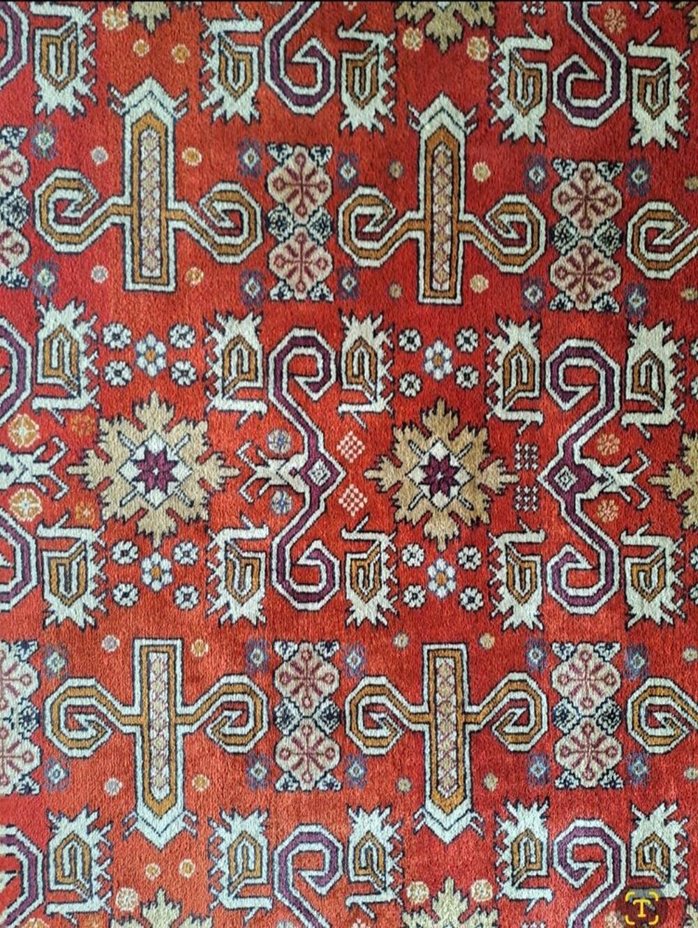 Tapis Caucase Est fait main en laine (Rare) Décoration