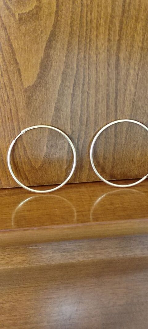Boucles d'oreilles plaqu� or fa�on  CREOLE  6 Saint-Rapha�l (83)