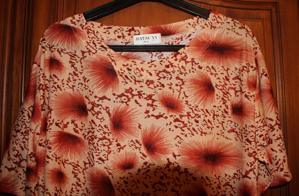 #Haut T-shirt Jiatai YI taille M(38-40) ton rose orang&eacute; Vêtements