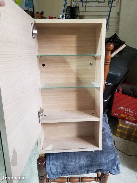 Petite armoire de salle de bain porte avec miroir 25 Miramas (13)