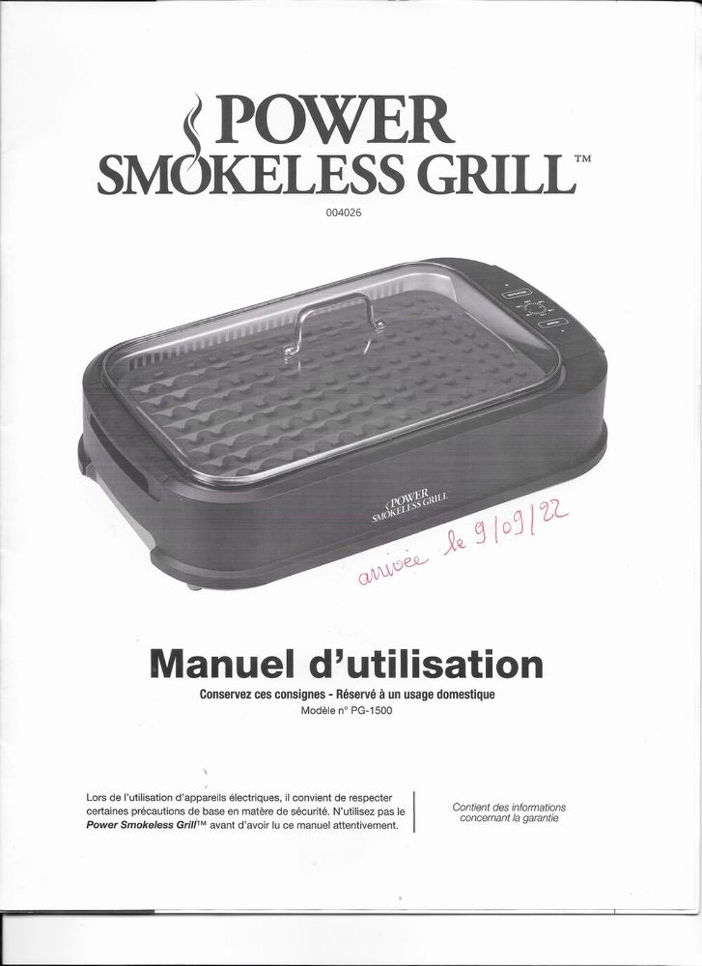 SANS FUM&Eacute;E Electroménager