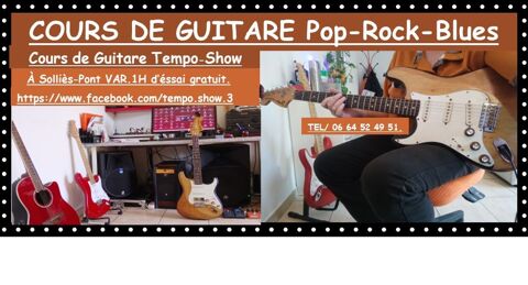 COURS DE GUITARE Pop Rock Blues Vari&eacute;t&eacute; salle &agrave; Solli&egrave;s-Pont 0 83210 Solli�s-pont