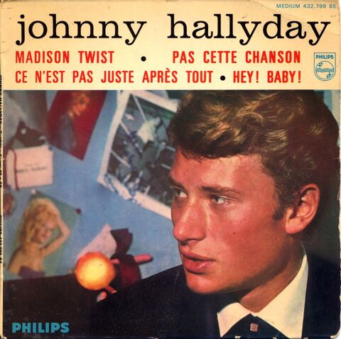 EP HALLYDAY : Madison Twist / Hey Baby - 4 titres en rouge 8 Argenteuil (95)