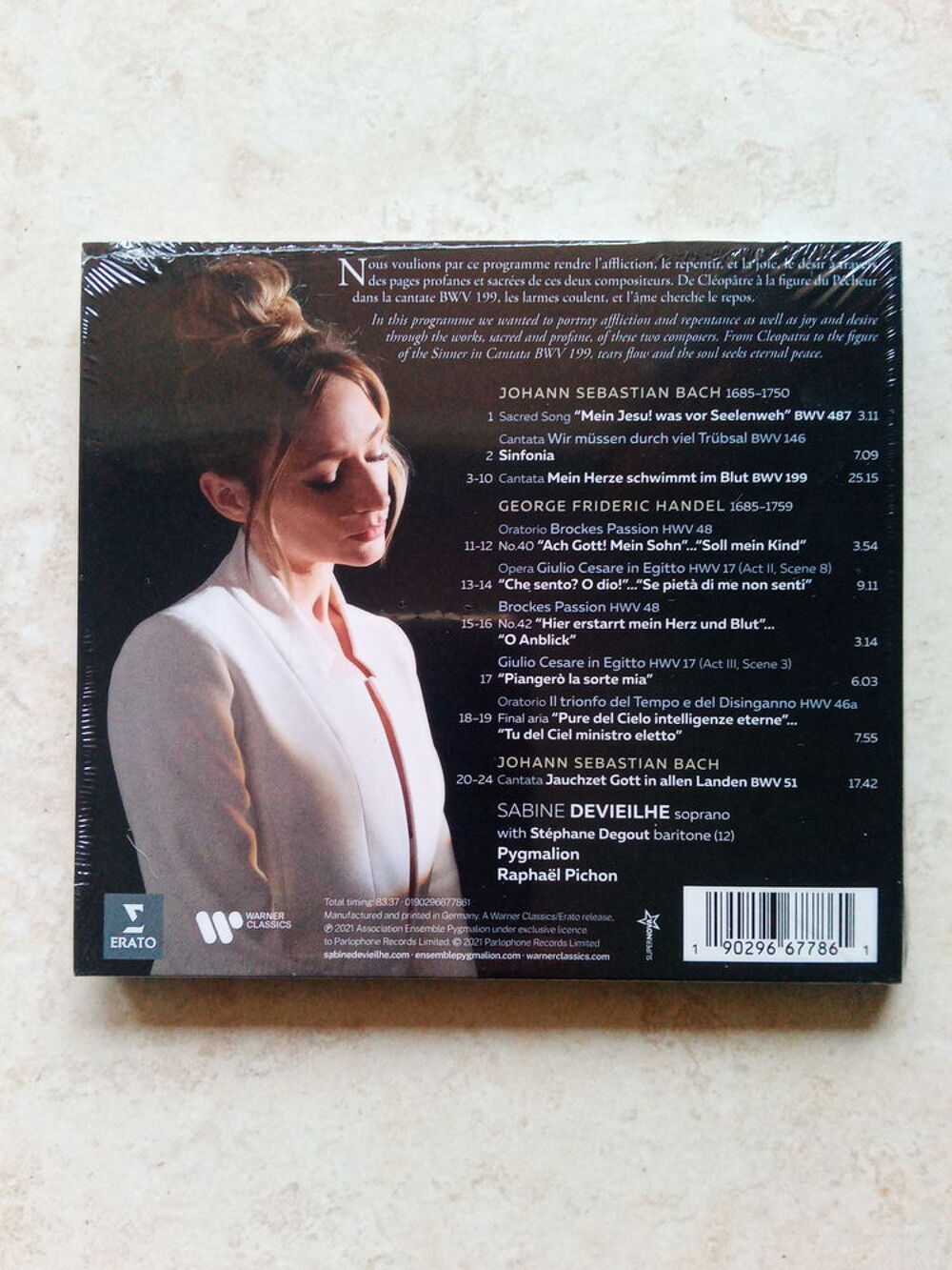CD Sabine Devieilhe Bach.Handel (Neuf) CD et vinyles