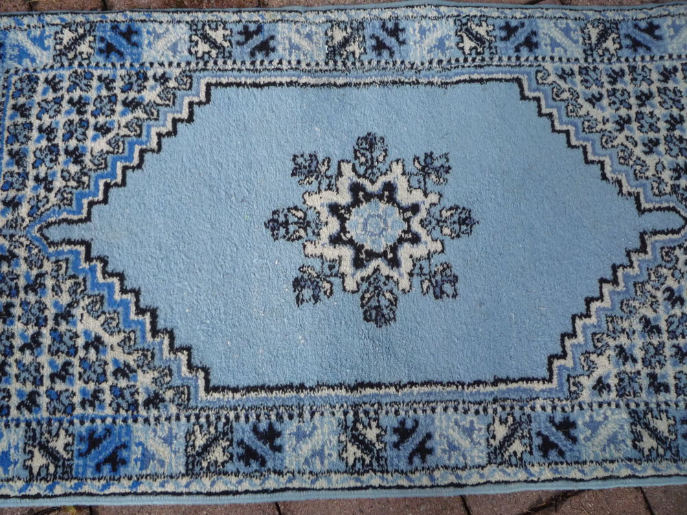 Tapis bleue oriental (G) Décoration