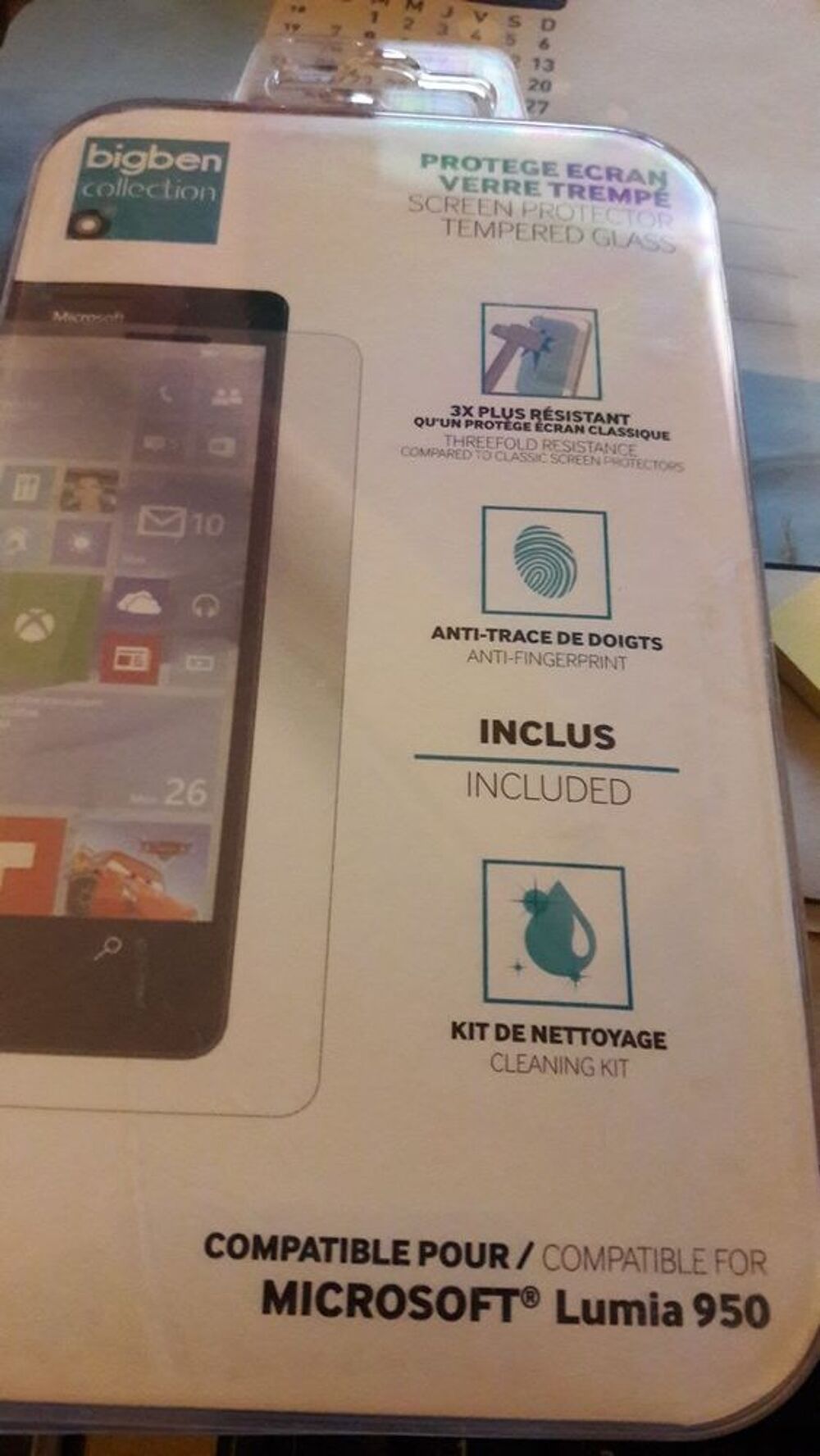 Prot&egrave;ge &eacute;cran pour Microsoft Lumia 950 Téléphones et tablettes