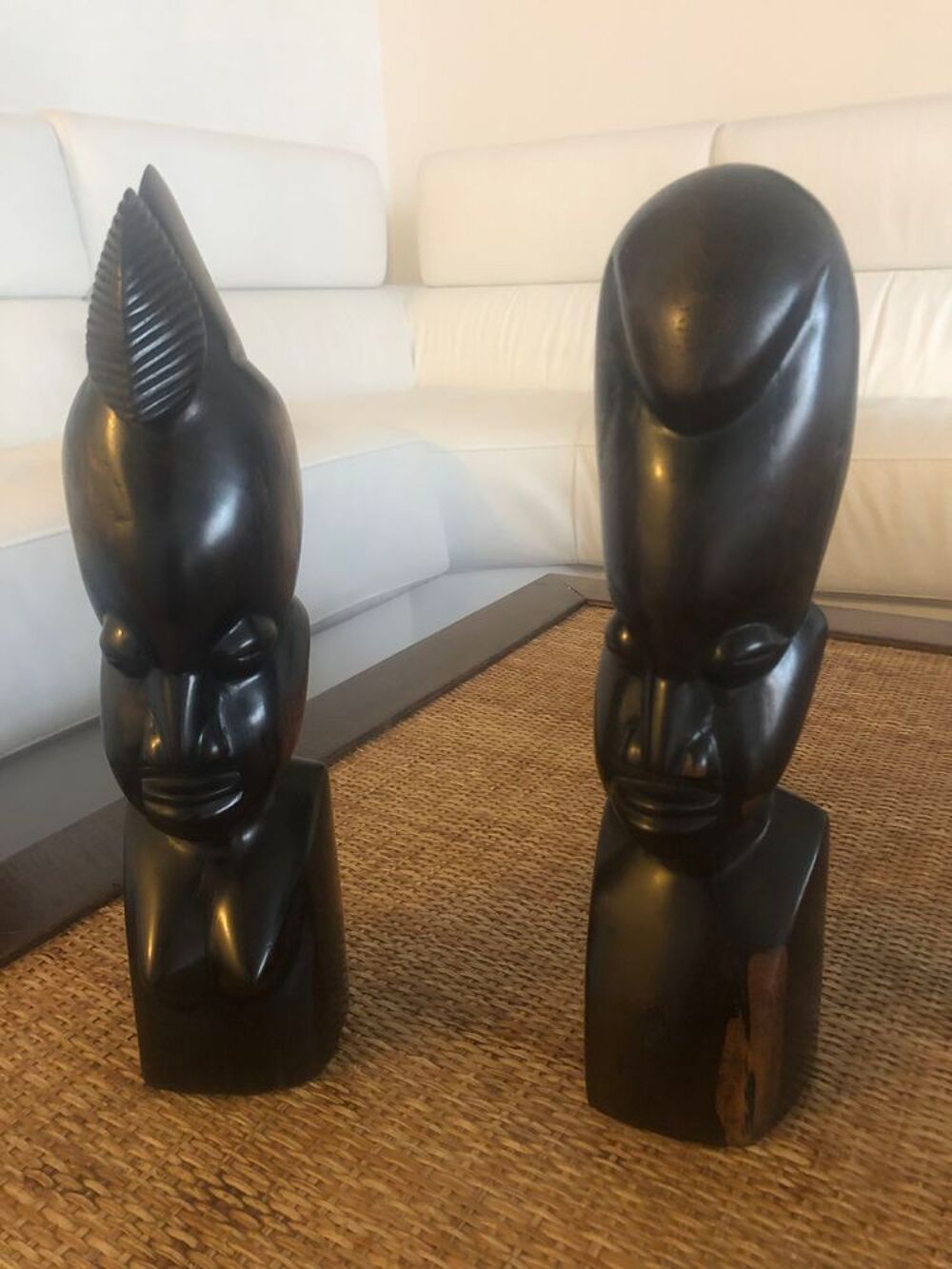 Sculpture africaine en &eacute;b&egrave;ne Dcoration