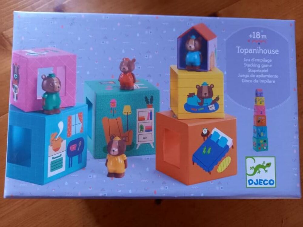 Empilable Djeco avec personnages : Topanihouse Jeux / jouets